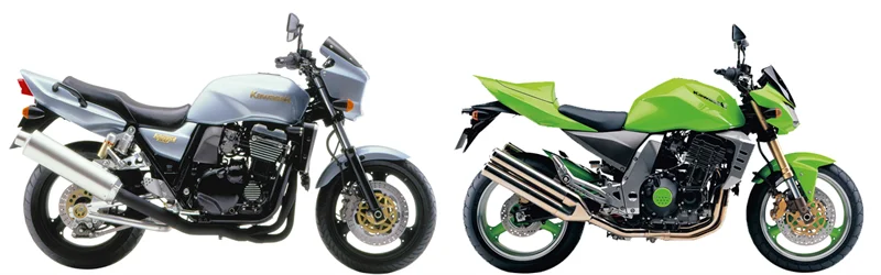 Kawasaki ZXR 1100 (1997) und Z 1000 (2003)
