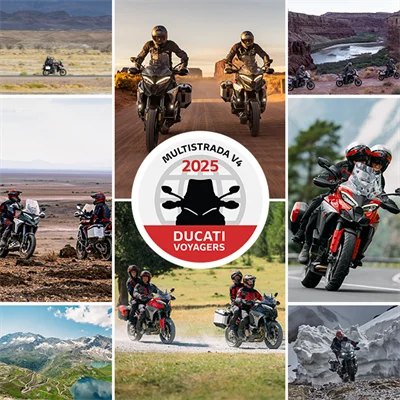 Werde Teil der Multistrada V4 Voyagers 2025