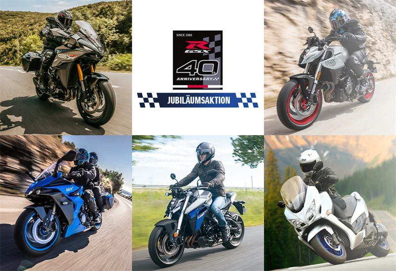 Jubiläumsvorteil für ausgewählte Suzuki Motorrad-Modelle