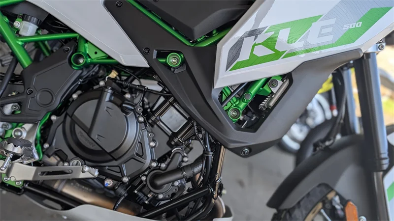 Motor aus der Z500 mit 45 PS und 43 Nm.