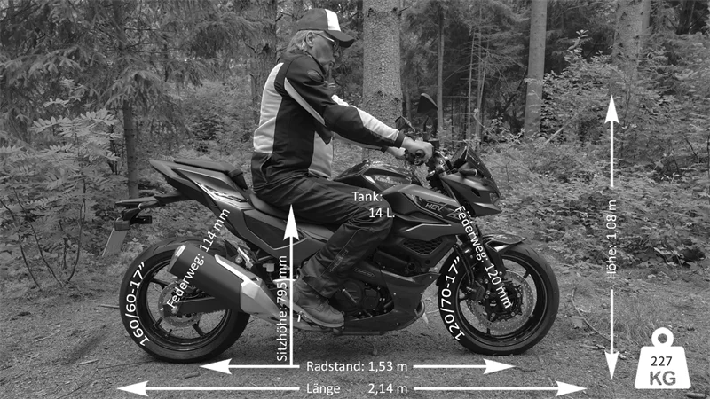 So sitzt es sich auf der Kawasaki Z7 Hybrid.