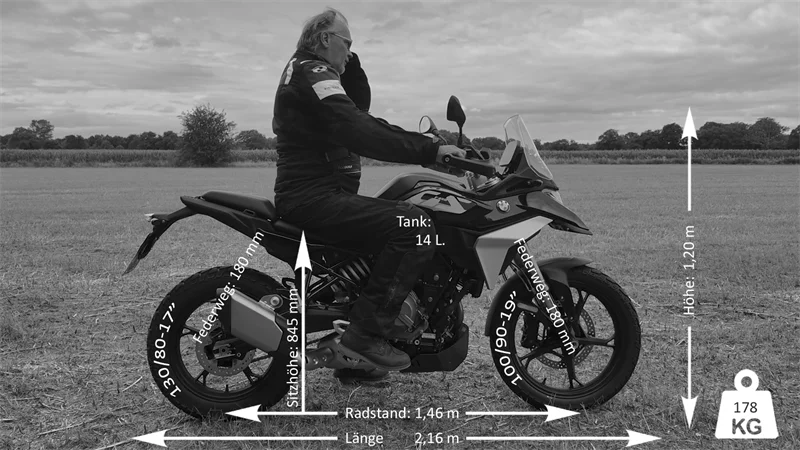 So sitzt es sich auf der BMW F450 GS
