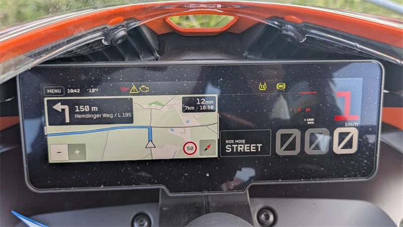 Cockpit im Querformat