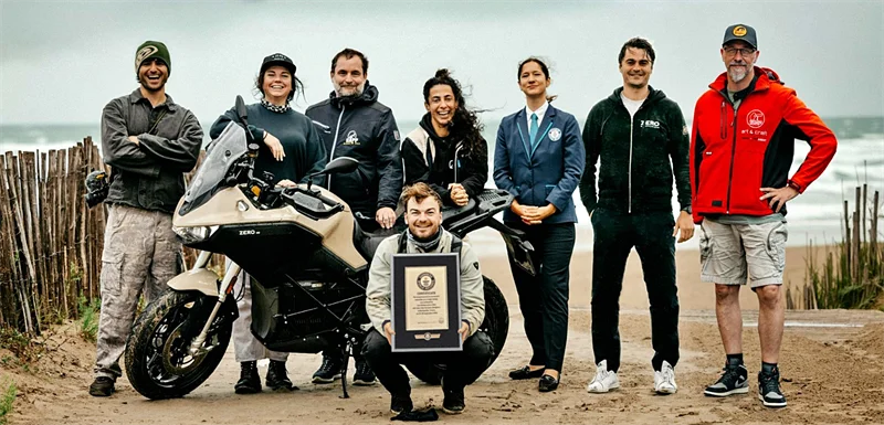 GUINNESS-E-Weltrekord für Zero Motorcycles